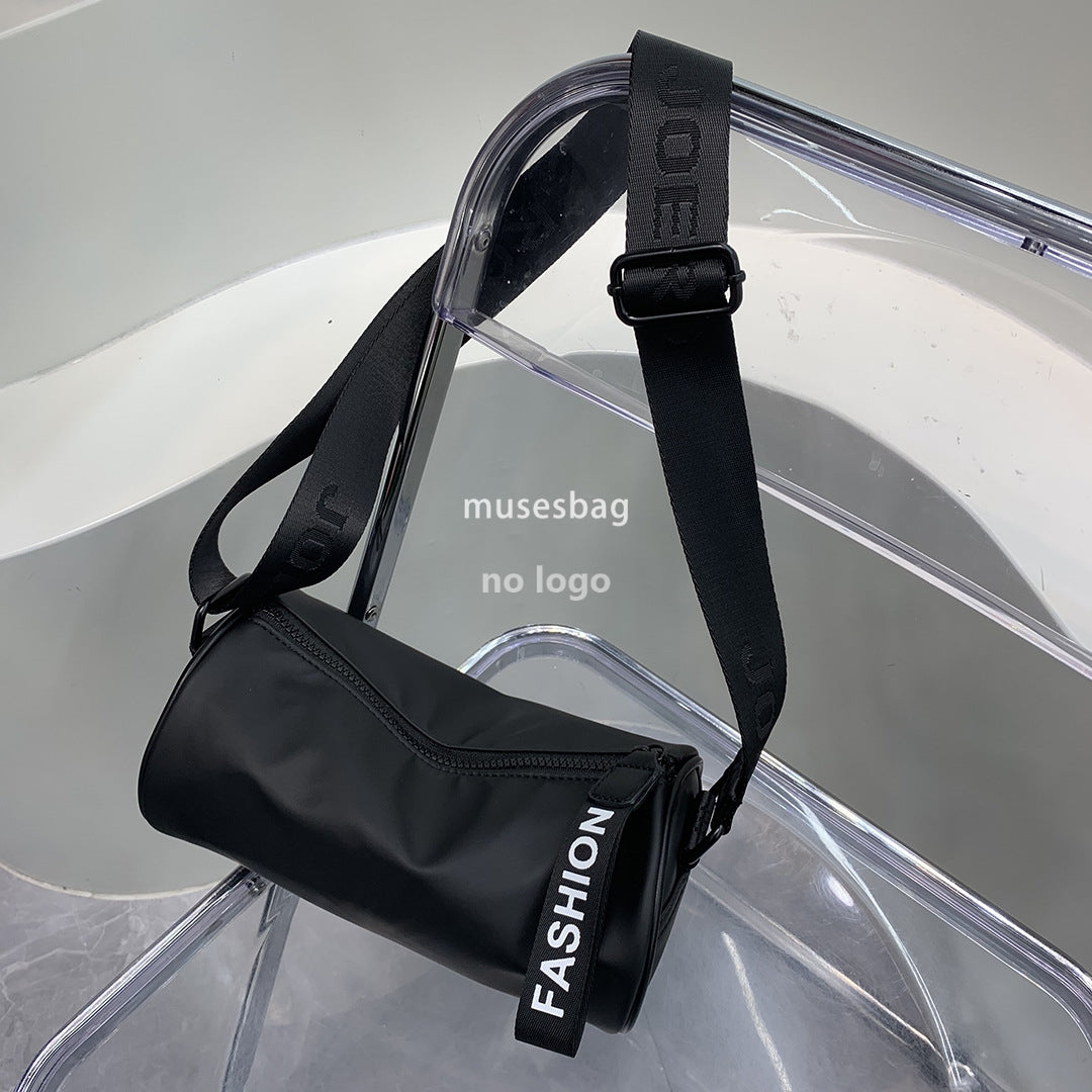 New cylinder bag spring summer casual candy color single shoulder crossbody bag simple letter fluorescent bag female spot