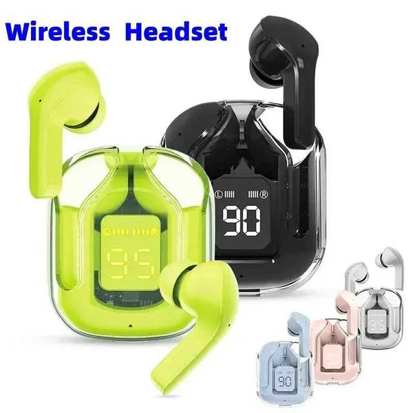 New Arrival TWS wireless BT earphones with transparent design and LED digital display stereo earphones suitable for all smartphones Z241213