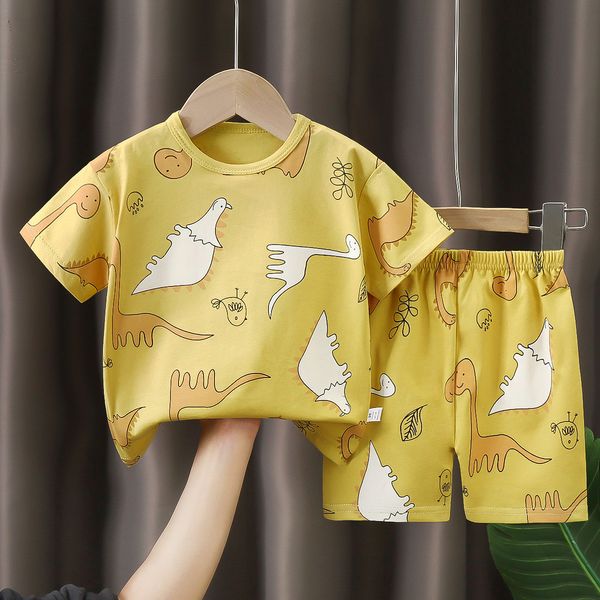 XW127 Children&#039;s short-sleeved suit summer a-class cotton boys&#039; clothes girls&#039; t-shirts baby summer clothes 2024 children&#03