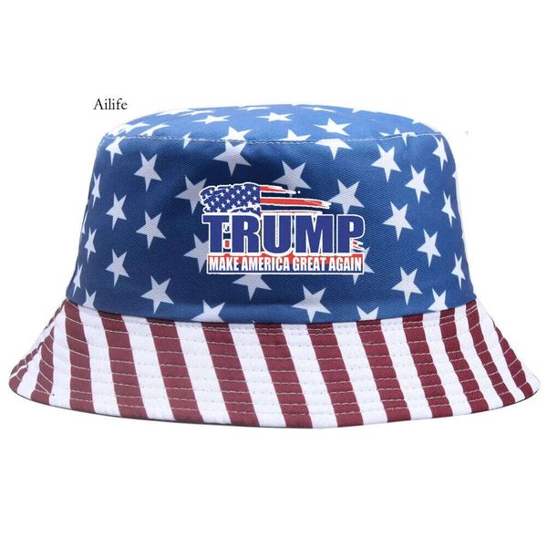 Trump Bucket Cotton Bordery Festy Cap Sports Sports