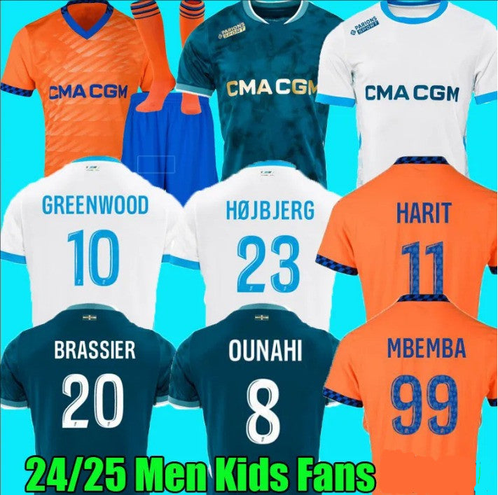 2024 maillot MarseillA soccer jersey foot CUISANCE GUENDOUZI ALEXIS PAYET CLAUSS 24 25 football shirts men kids VERETOUT Under OM Olympique Vitinha