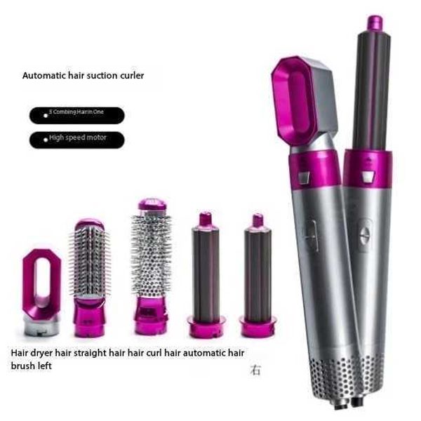 Five in one hot air comb automatic curling iron dual-purpose hair comb electric hair dryer hair dryer comb W241125