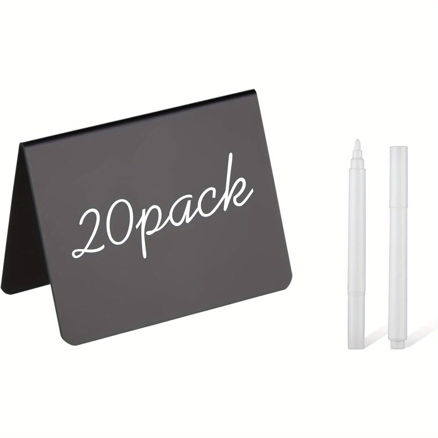 TEMU 20- Set 4x3-inch Mini Blackboard Menu Cards Buffet Table -name Tags With 2 Pens