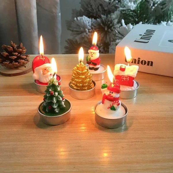 Candles 3 pieces of gingerbread mens creative Christmas snowman Christmas candles aromatherapy gift set home decoration handmade birthday gi