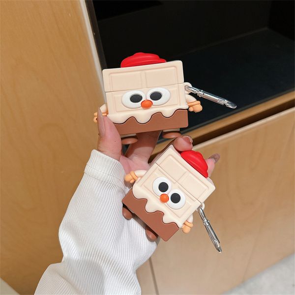 Chocolate Doll Suitable for Pro2 Bluetooth Wireless 2 Earphone Cover 3rd Generation Cute Cartoon Silicone