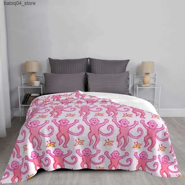 Bedding sets Pink Roller Rabbit Blankets Coral Fleece Plush Autumn-Winter Cute Animal Super Soft Throw Blanket for Bedding Office Quilt L240
