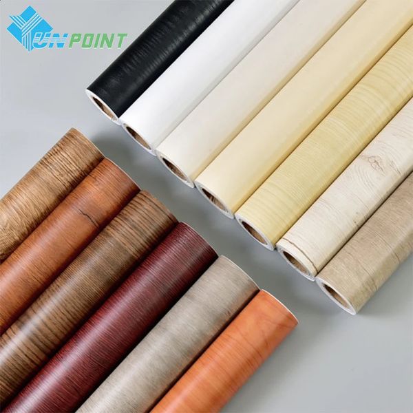 YUNPOINT Wood Grain SelfAdhesive PVC Wallpaper Tabletop Renovation Stickers Bedroom Wardrobe Cabinet Waterproof Decorative Film 241216