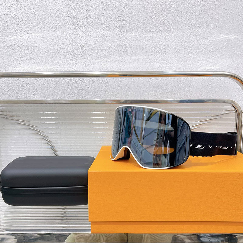 Designer Snowfall Ski Mask Ski Mirror Luxury Brand Men Women Black Fit Lens with Logo Fashionable and Popular Ski Mirror