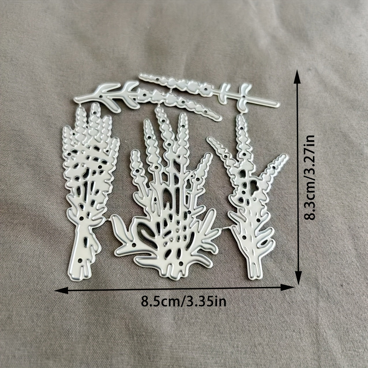 TEMU 1pc Lavender Metal Cutting Dies, Diy Scrapbooking Embossing Die Cut, Handmade Greeting Card Making Metal Stencil, Gift Card Making Tools