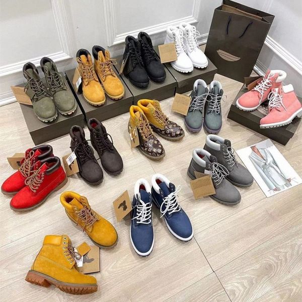 Designer boots For Men Women Fashion martin booties men women wheat black ankle boot camo outdoor sports sneakersrERY#