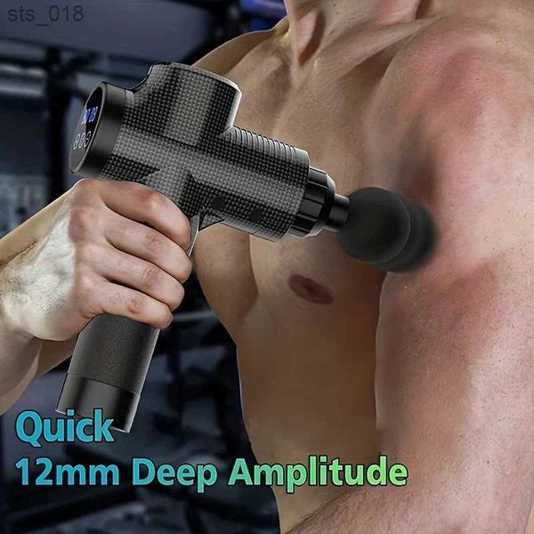 Massage Gun Deep Tissue Portable Facial Muscle Used as a Back Neck Body Fitness Tool H241031