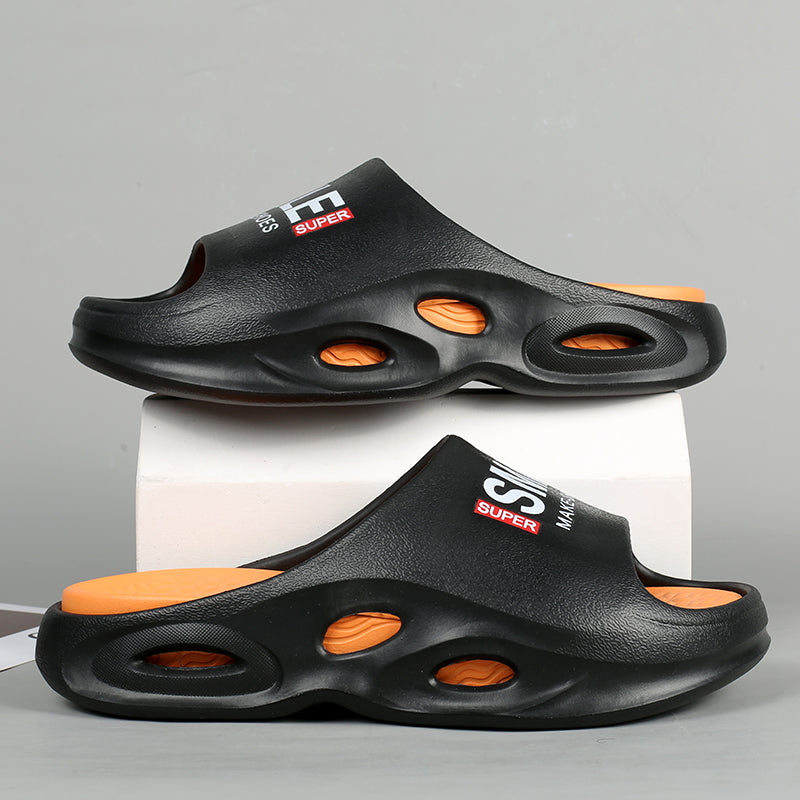 Brand Men&#039;s Slippers Indoor Outdoor Sandals Beach Comfortable Soft Slides Casual Shoes Men Couple Flip-flops Home Slippers 36-45