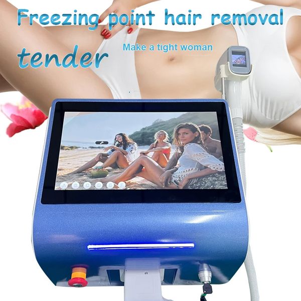 15.6 Touch Screen Desktop Permanent Hair Removal 808nm Diode Laser Freezing Point Skin Freezing Rejuvenation Depilation 3 Wavelength Laser M
