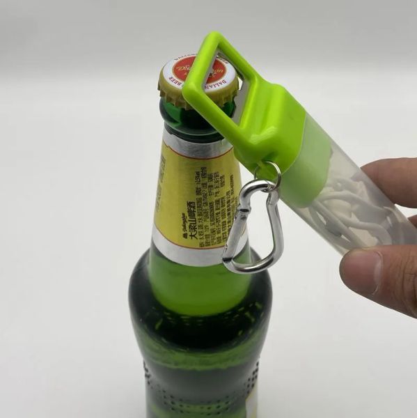 Verastore Bar Portable Bottle Opener Kitchen Tools Buckle Metal Fast Fastening Keychain Spring Hook Multi Function Outdoor Gadgets With LL