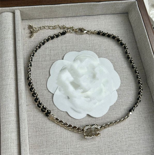 Women C Pendant Necklaces Luxury Designer C Jewelry Woman Fashion Chokers Pearl Long Sweater Chain Gold Necklace Gift Ccity 125653