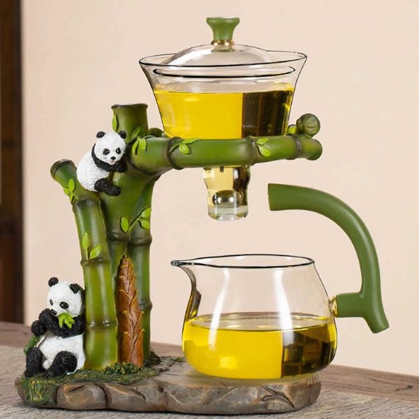 Lazy Kung Fu Teapot Set Semi Automatic Teapot Set Hot X240913