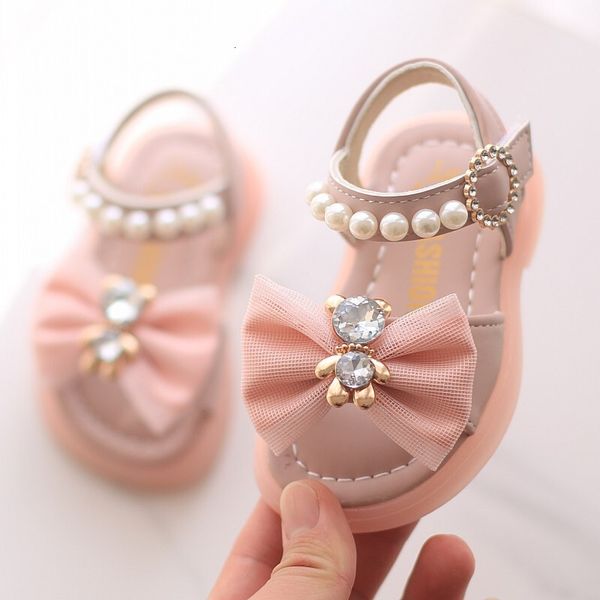 Summer 2024 Girls Sandals: Bowknot Decorated Princess Sandals for Little Girls&#039; Beach Days
