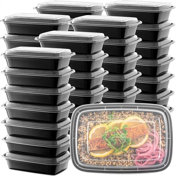 Reusable meal preparation container microwave safe food storage container with lid 28 oz-1 disposable company takeaway 241016