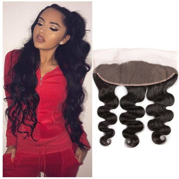 Peruvian 13X4 Lace Frontal Pre Plucked Body Wave Closure 13 By 4 Lace Closure Ear To Ear Frontal 10-24inch Ruyibeauty Dkxfg