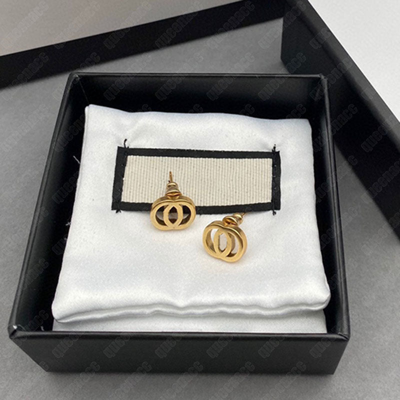 Womens Hoops Earrings Designer Stud Gold Earring Luxury Jewelry Women Circle Letter Studs Men Fashion Designers Ladies Earings 2306154BF