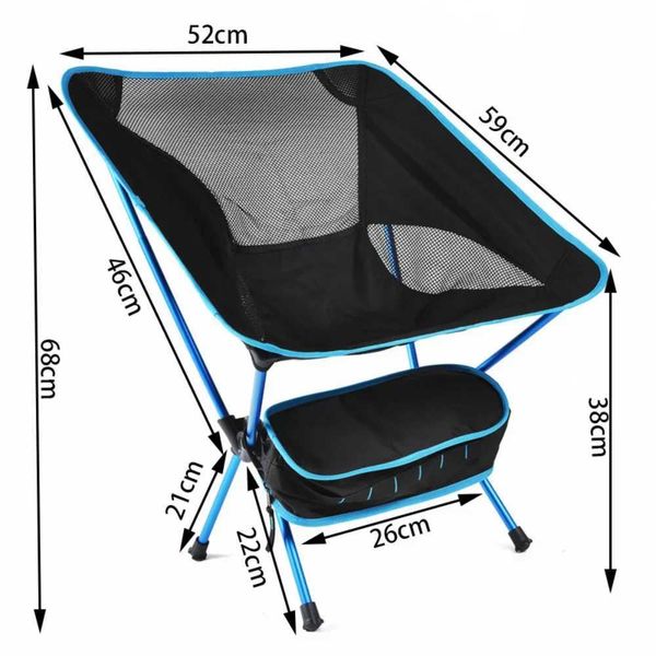 Camp Furniture Folding chair for new travel ultra light folding beach accessories camping fishing lightweight portable outdoor H241121
