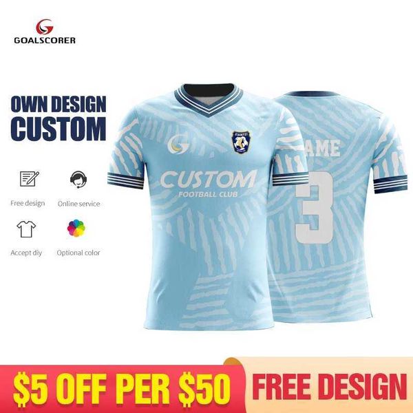 Fans Tops Tees Custom Full Sublimation 100% Polyester Mens Mesh Fabric Soccer Jersey Shirt Breathable Short Sleeve Football Shirts For Men W
