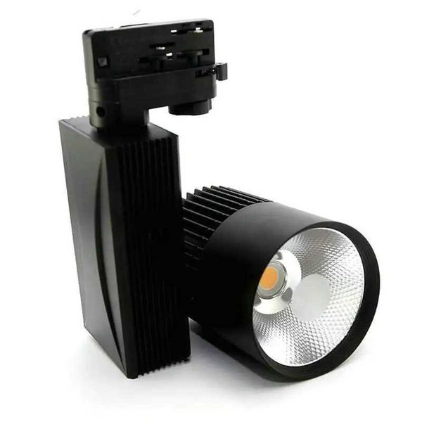 4Wires 3 Phase 40W LED Track Light Rail Spot Light Clothing Store Lghts Industrial Lighting Wall LampCL240730