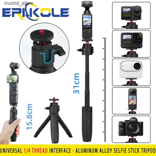 Lights Extension Pole Tripod DJI OSMO Telescopic Selfie Stick Accessories for Pocket 2 - 3 Insta360 Action Camera J241216