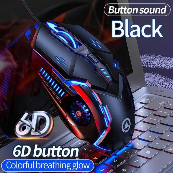 Mice Ergonomic wired gaming mouse Rgb Mute Mause LED backlight 3200dpi 6 buttons G5 Usb Mechanical Mause for PC laptop gaming console new CL