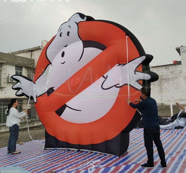 4mH Inflatable Ghostbusters Sign Playroom Games Club Decoration Wall
