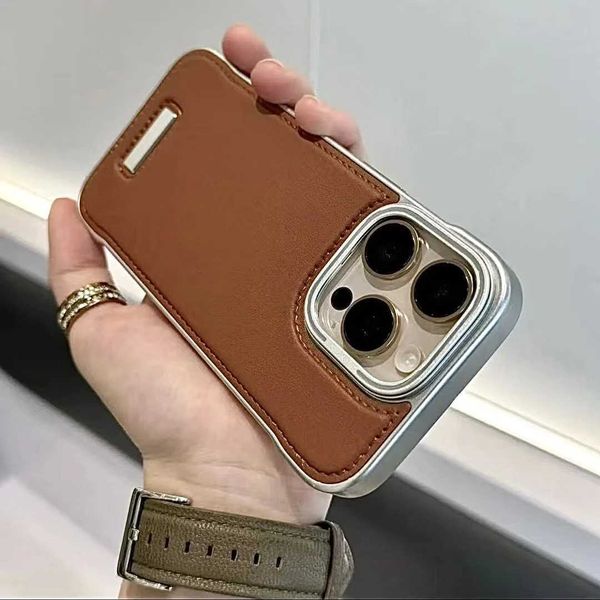 New Arrival Fashion No Borders Cover for 13 14 15 16 Promax New Luxury Shockproof Leather Phone Case Suitable for iPhone 12 13 14 15 16 Pro