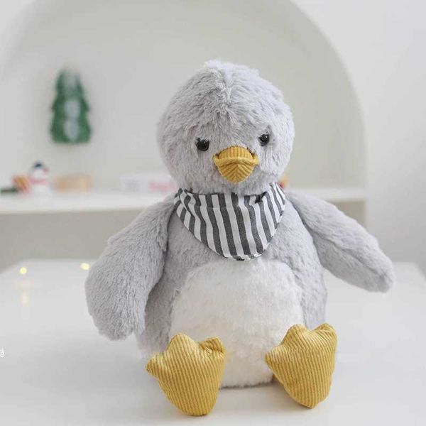 Plush Dolls 30cm Duck Plush Stuffed Animal Cute Furry Duck Toys Soft Sleeping Doll Children GiftsY24121692CJ