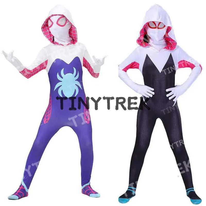 Spider Stacy Christmas bodysuit BBQ Gwen cosplay Childrens party Halloween costume W250117