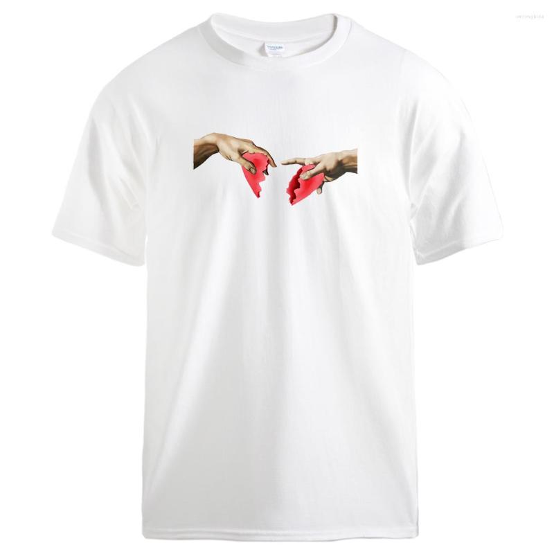 Men&#039;s T Shirts Heartbreak Retro Printed Top Short Sleeve Fashion 2022 Summer Loose Casual Oversized Graphic T-shirt