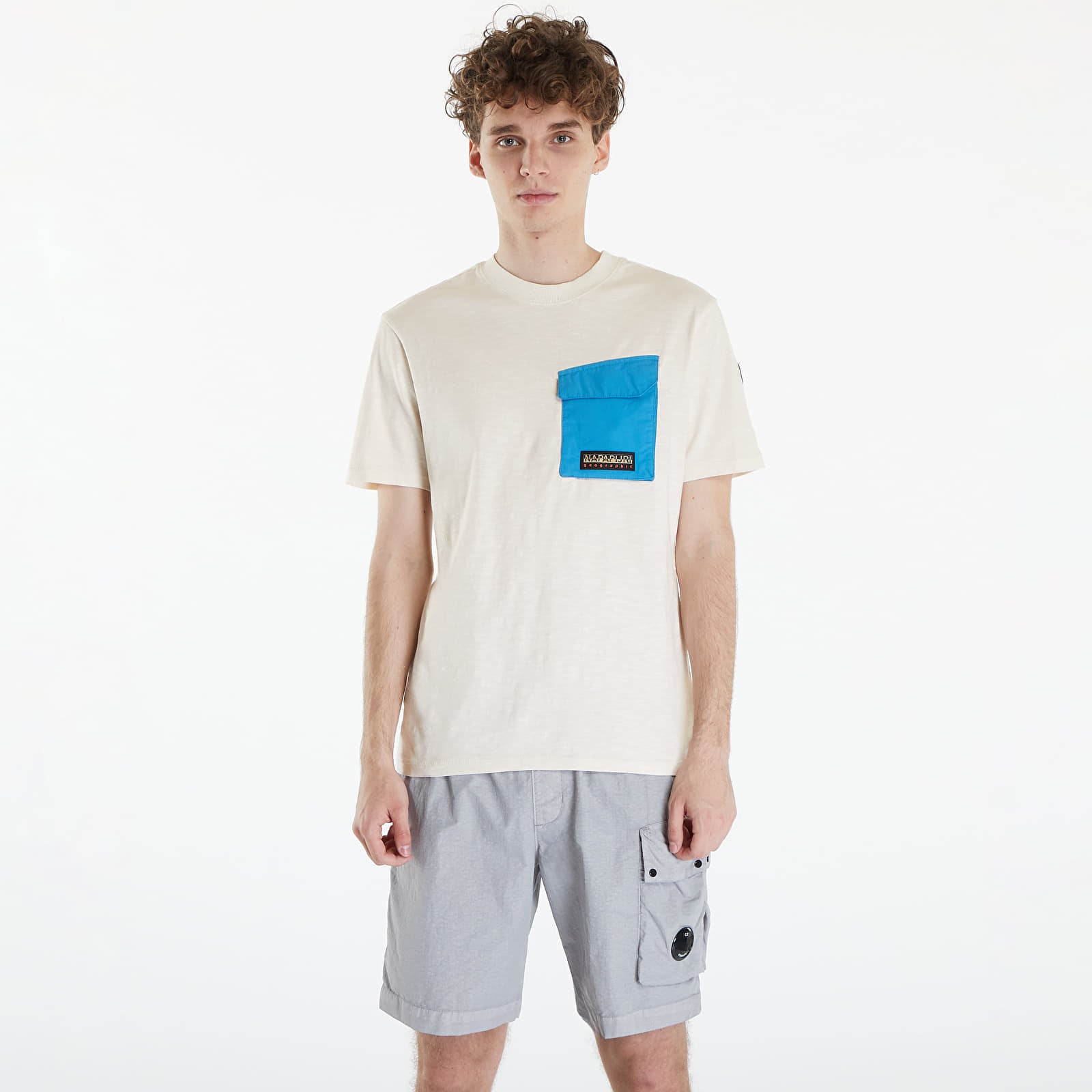 Koszulka Napapijri Tepees Short Sleeve T-Shirt White Whisper L