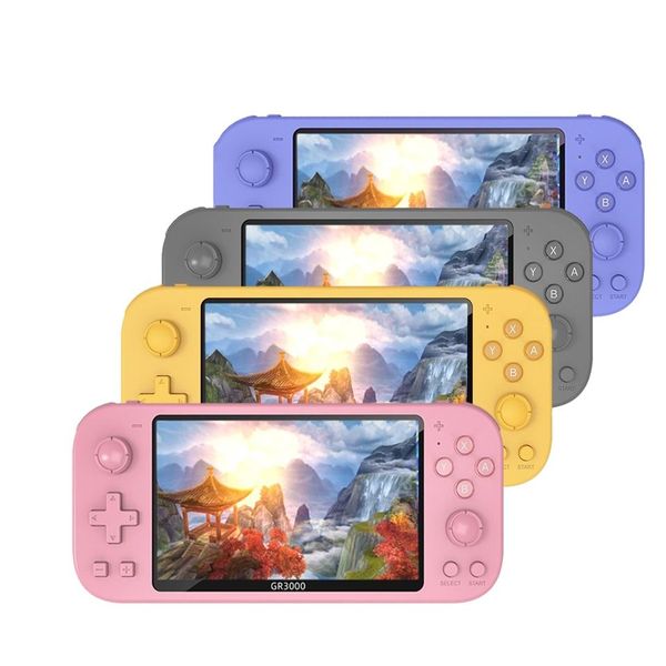 GR3000 handheld game players 5 inch Screen Retro Game Console 8GB No Repeat 2500 Free Games For PS1-MAME-Arcade Video Gaming