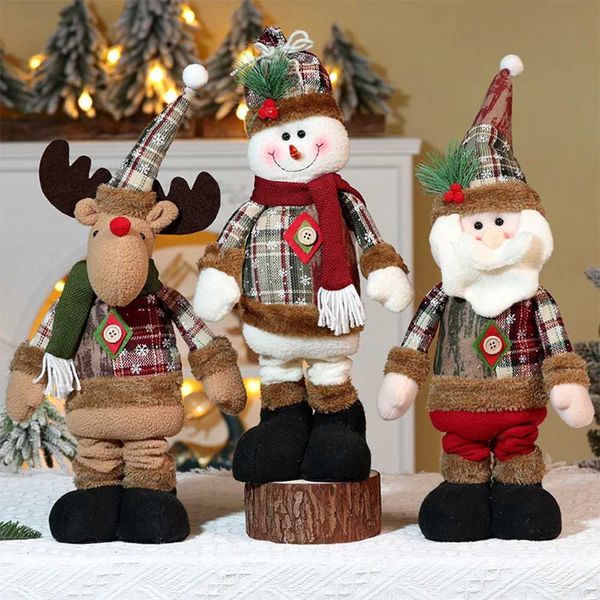Santa Claus Dolls Merry Christmas Home Decor 2024 Table Christmas Celebration Navidad Natal New Year Decor 2025 Gifts CL241016