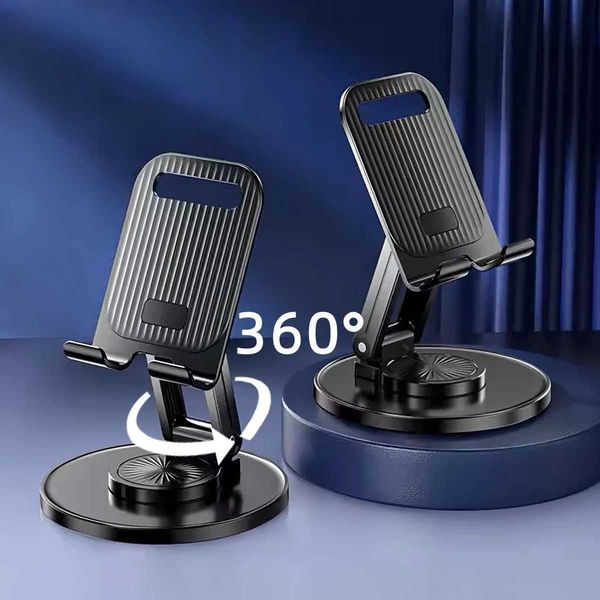 Mobile phone stand desktop support stand 360 degree rotating foldable lazy person stand multifunctional tablet phone stand Y240806