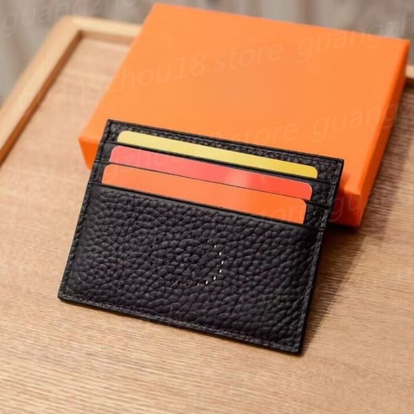 Fashion Designer Mini Card Holders Women Men&#039;s Little Purses Card Wallets with Holes Couple&#039;s Festival Gifts with Box 26919