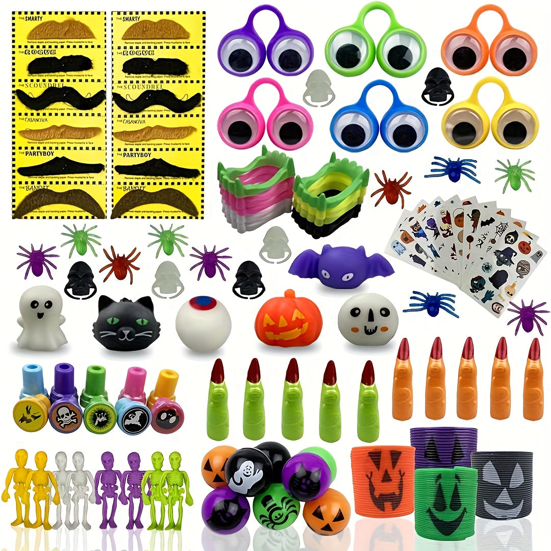 TEMU 100pcs Halloween Party Toys, Assortment Halloween Toys For Kids Girls Boys Halloween Party Favors Halloween Treat Bags Giftsfor Halloween Party
