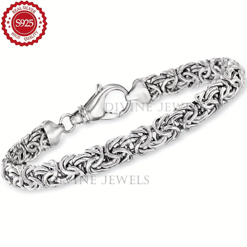 TEMU 925 Silver Bracelet, Women's Bracelet, , Jewelry Gifts For Women, Gifts, Valentine's Day Gifts, Comes With A Gift Box