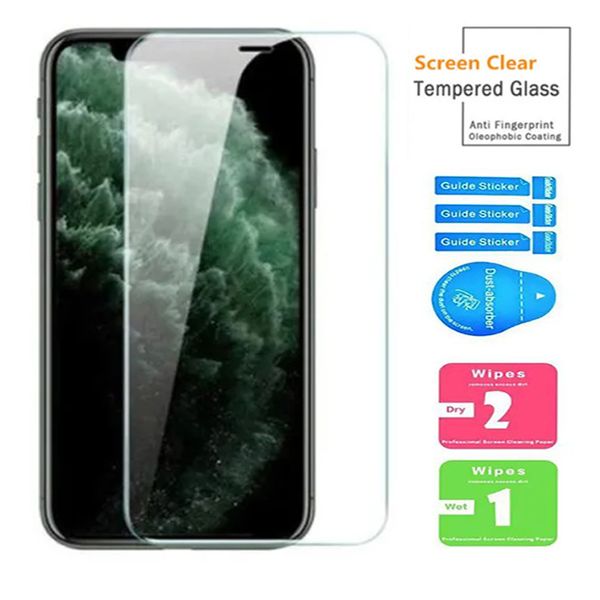 screen protector tempered glass For iPhone 16 15 14 Pro Max 13 mini 12 11 XR XS X 8 7 Plus 2.5D 9H Screen Protector Wholesale front glass 9H