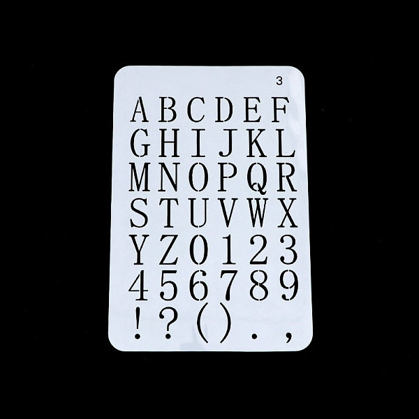 Plantilla de silueta de pintura hueca de plástico para mascotas