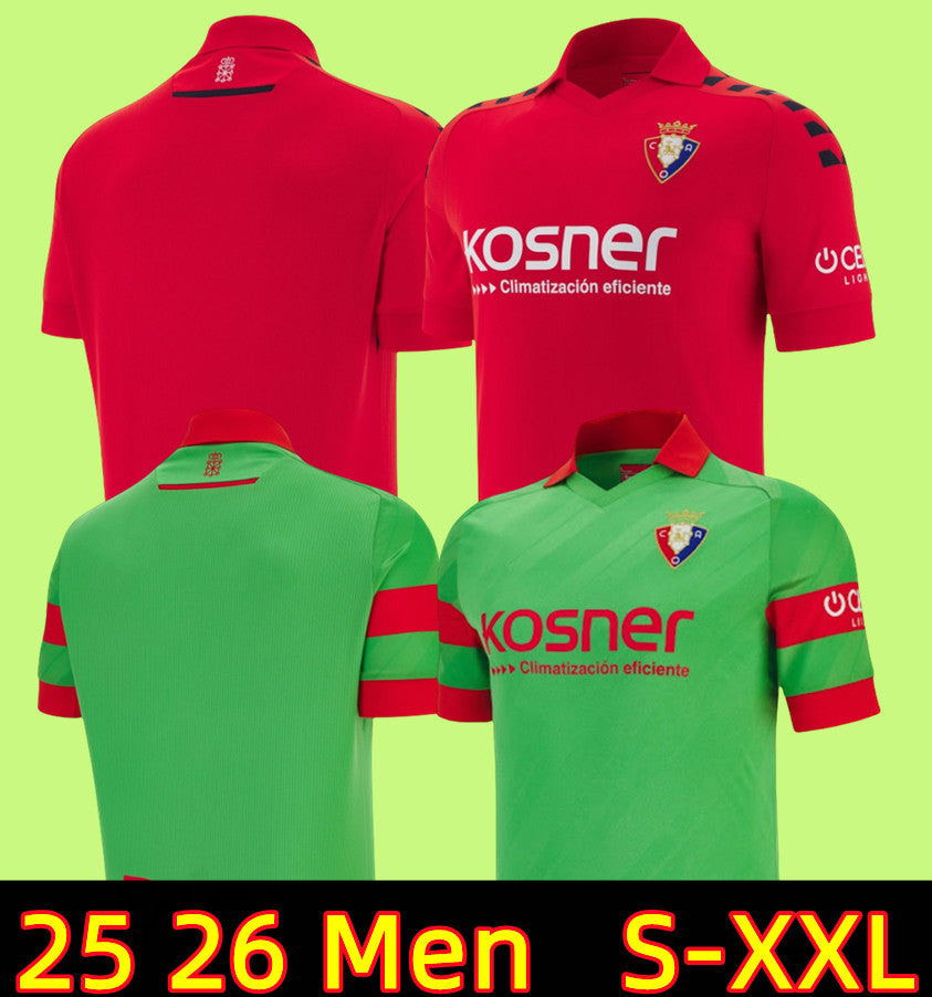 16-4XL Men&#039;s T-Shirts Fans Tops Soccer Jerseys + Kids OSASUNA Mens DAVID Garcia CHIMY Equipacion ADULTO 2024 MONCAYOLA Futbol Home