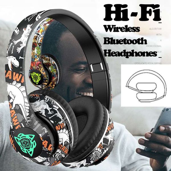 Wireless Flash Light with Mic Headsets Stereo Music Game Headphone Girls Boys Gift Bluetooth Headphones