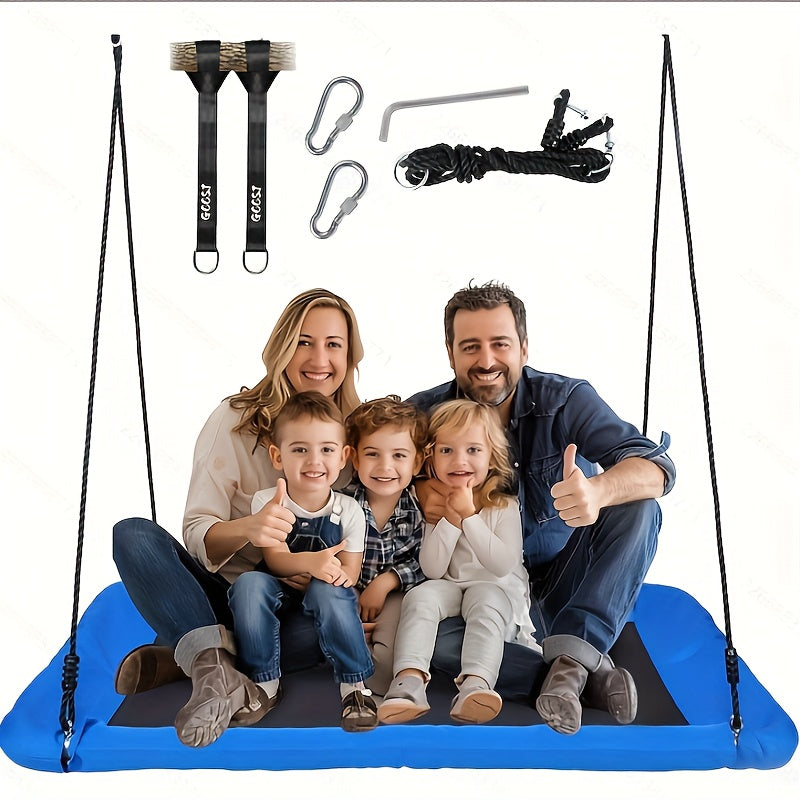 TEMU 700lb 60" Platform For Kids Rectangular Platform Swing Outdoor Swing Kids And Adults Outdoor