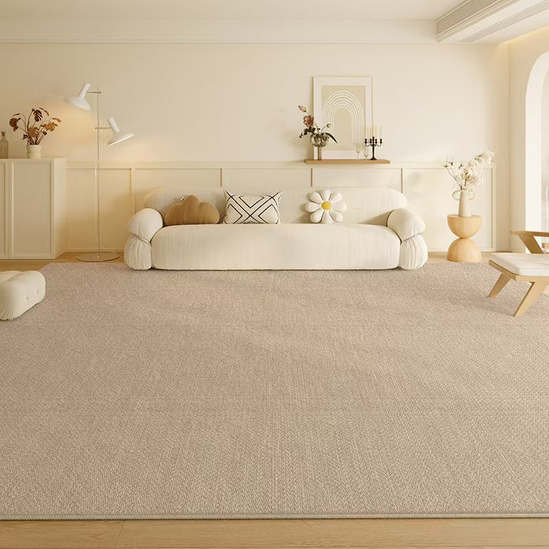 4666-30.9-PDD-Minimalist Solid Color Carpet Living Room Sofa Large Area Decorative Rug Bedroom Lines Polyester Thickened Furry Home Floor Mats