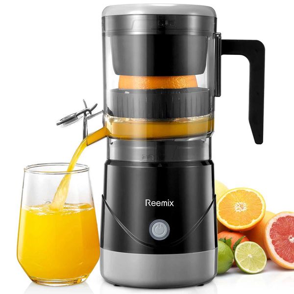 lectric Citrus Juicer Reemix Full-Automatic Orange Juicer Squeezer for Orange Lemon Grapefruit Citrus Juicer with CleaningXJ241223