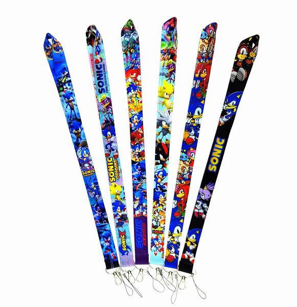 designer Keychain Gamme Hedgehog Lanyard Keychain ID Badge Holders Card Cover Rope Key Lanyard Neck Straps Key Rings Accessories Gifts