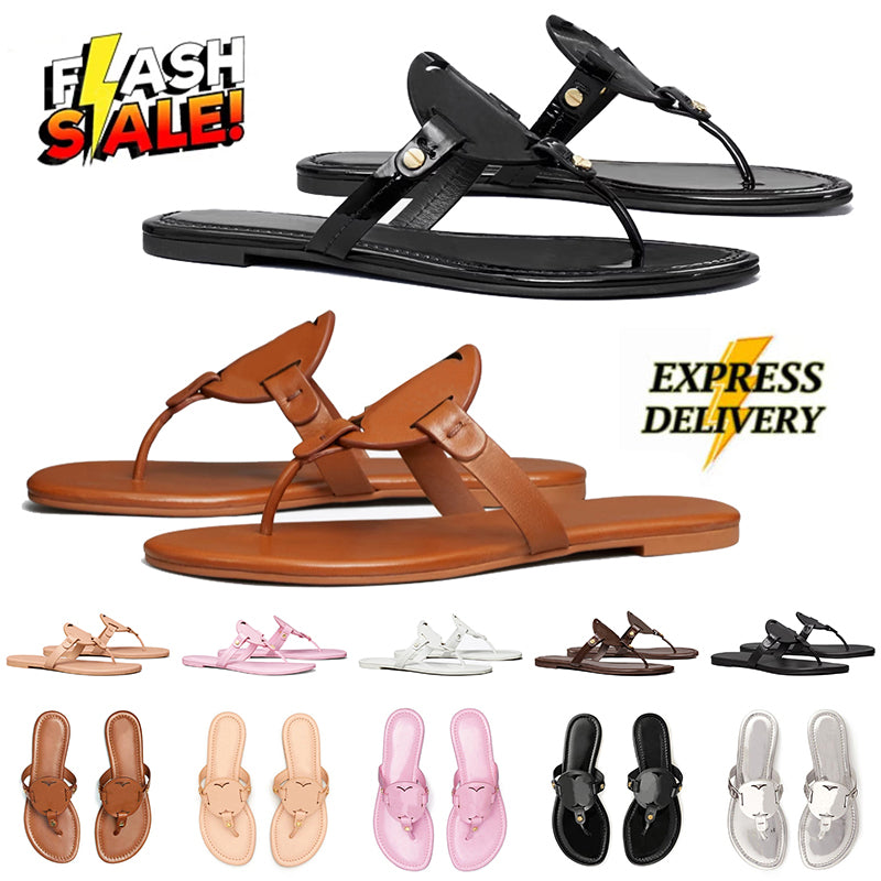 2025 sandals designer slippers women miller flip flops embossed loafers womens ladies mules slides flats sole plate-forme shoes sandale chaussures